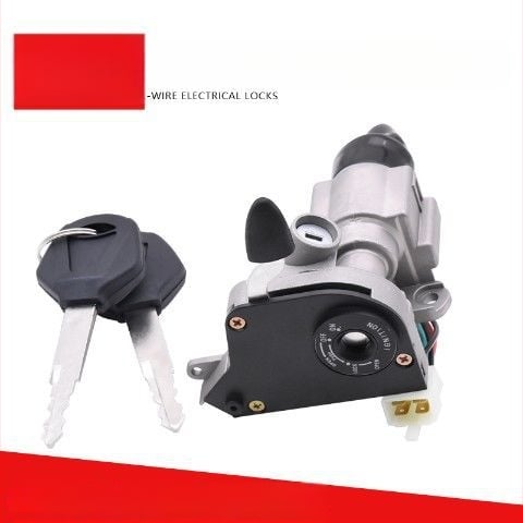 Motocykelová dverová zámka – Sanyang Ghost Fire Electric Door Lock, zinková zliatina, dlhý štýl, ochrana, Mojielong