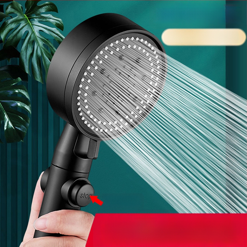 Set sprchovej hlavice s tlakom – Top spray, dažďový režim, ABS, elektrogalvanizácia, model A012001008