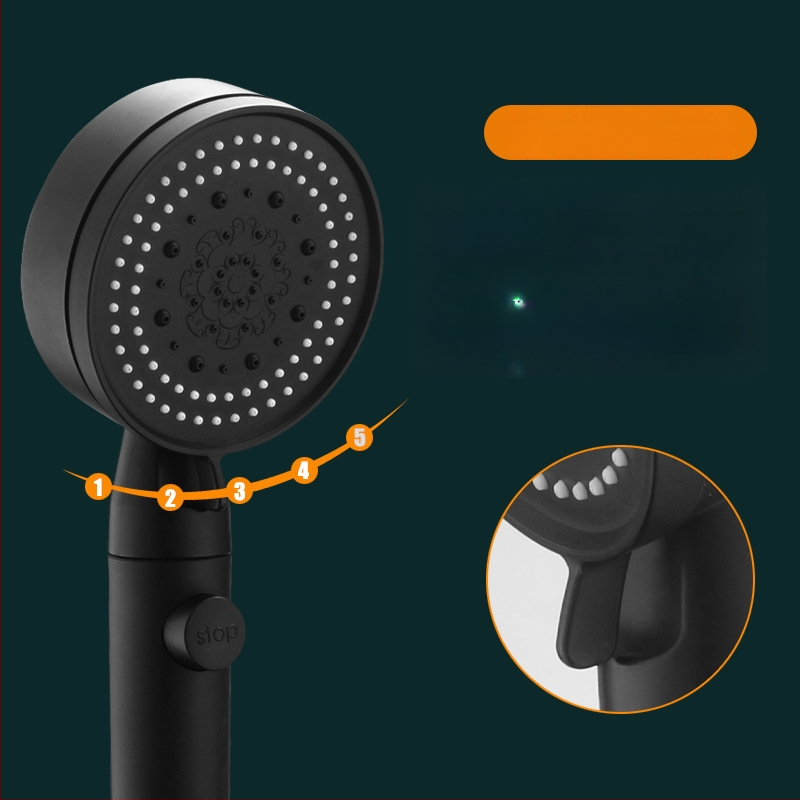 Set sprchovej hlavice s tlakom – Top spray, dažďový režim, ABS, elektrogalvanizácia, model A012001008