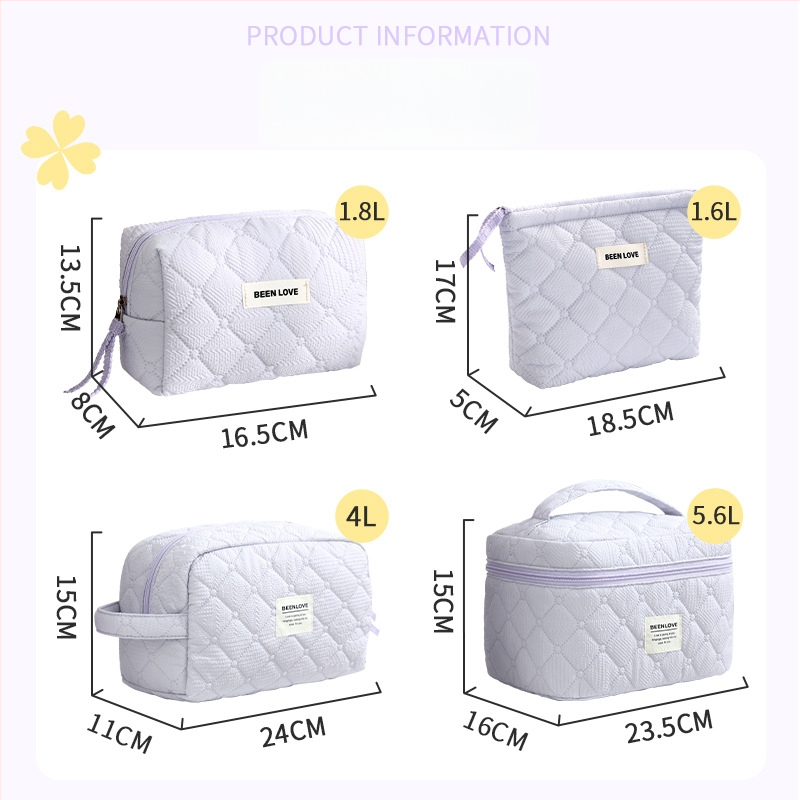 Qi mustriga kosmeetikakott, kubikujuline kuju, polüester, reisil kosmeetikatarvete hoiustamiseks