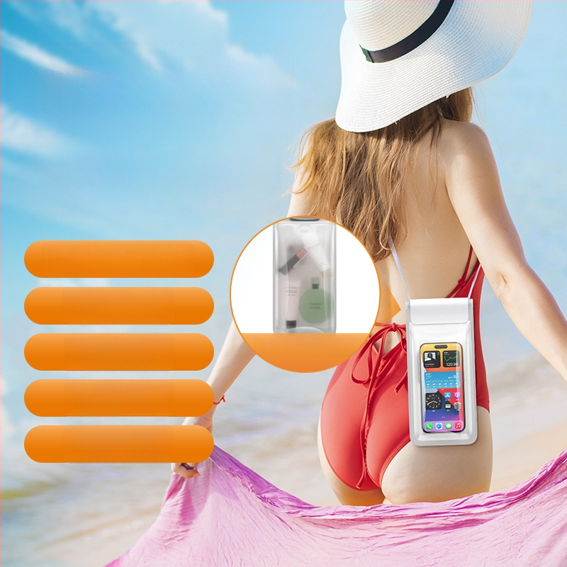 Dvojkomorová vodotesná taška na telefón pre plávanie, potápanie a raftovanie — TPU, objem 7.5 L, prenosný dvojvrstvový dizajn