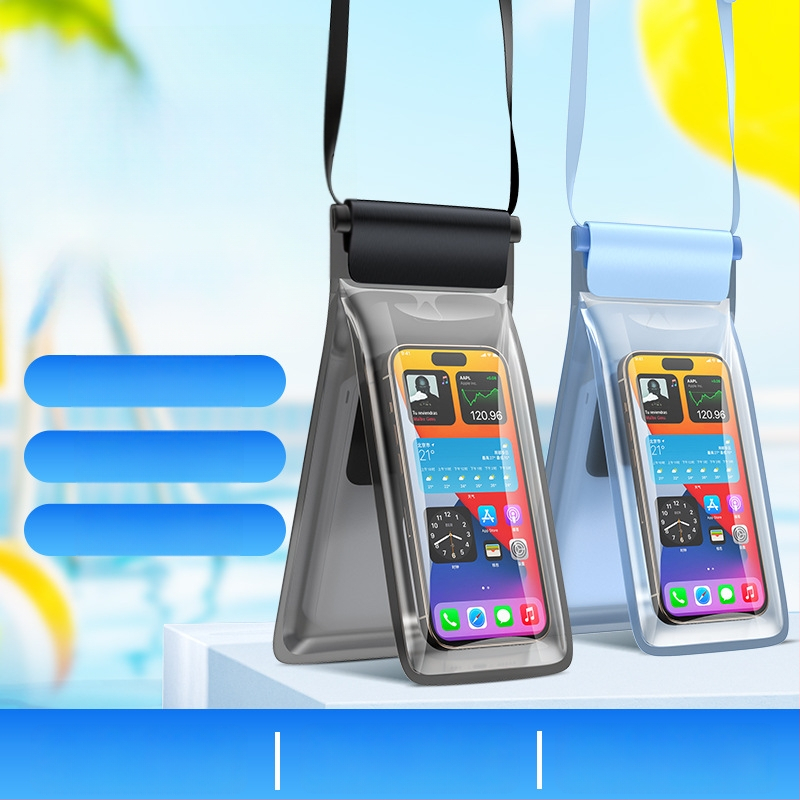 Dvojkomorová vodotesná taška na telefón pre plávanie, potápanie a raftovanie — TPU, objem 7.5 L, prenosný dvojvrstvový dizajn