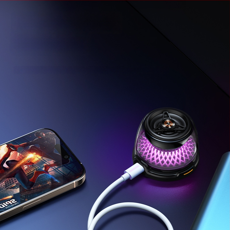 Магнитно безжично зарядно устройство с RGB осветление и Bluetooth говорител с мини субуфер (15W, вградена батерия 300–500mAh, Bluetooth 2.0, 100Hz–20kHz)