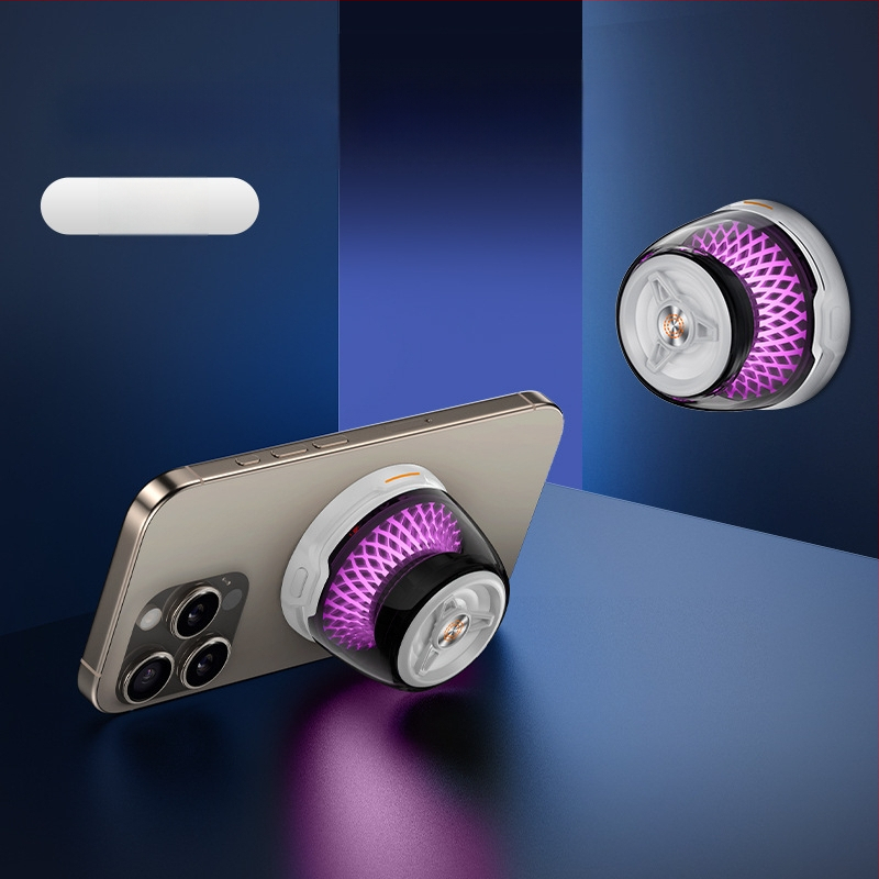 Магнитно безжично зарядно устройство с RGB осветление и Bluetooth говорител с мини субуфер (15W, вградена батерия 300–500mAh, Bluetooth 2.0, 100Hz–20kHz)