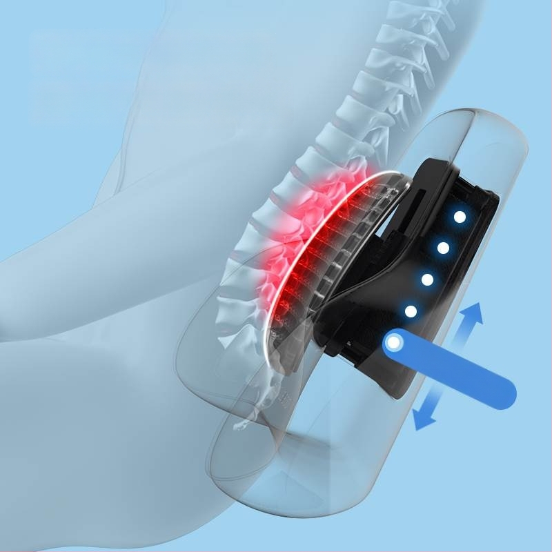 Podsedák pre bedrovú oporu pre automobil z pamäťovej peny, nastaviteľná opora bedra, vhodný do auta, domova a kancelárie, univerzálna kompatibilita