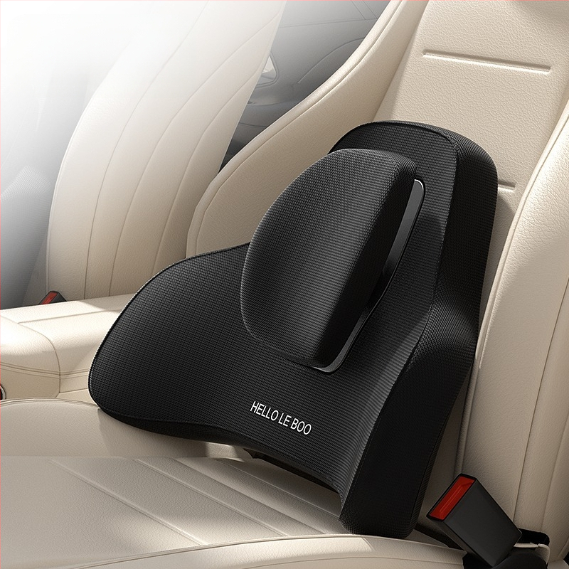 Podsedák pre bedrovú oporu pre automobil z pamäťovej peny, nastaviteľná opora bedra, vhodný do auta, domova a kancelárie, univerzálna kompatibilita