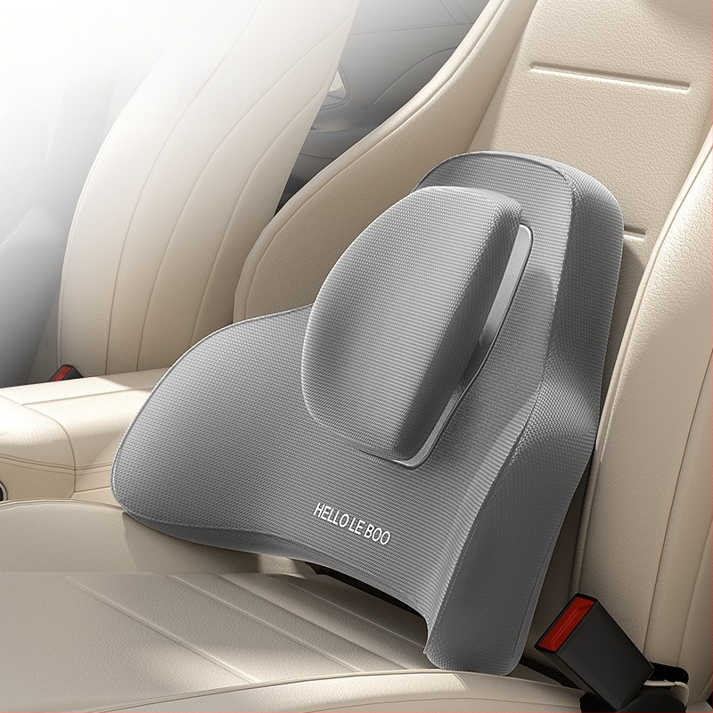 Podsedák pre bedrovú oporu pre automobil z pamäťovej peny, nastaviteľná opora bedra, vhodný do auta, domova a kancelárie, univerzálna kompatibilita
