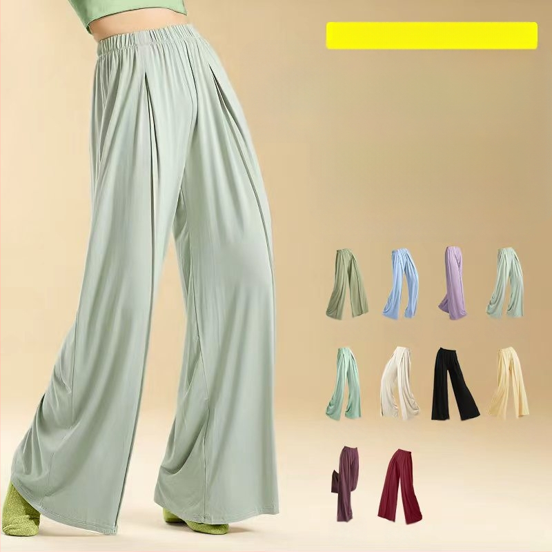 Moderné tanečné nohavice (Polyester; 95% Modal; Modal podšívka; na všetky ročné obdobia; pódium, ulicový tanec, belly dance, latinský tanec, ľudový tanec)