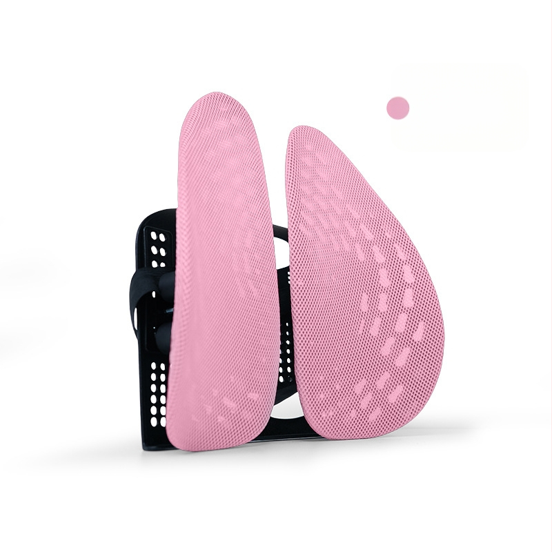 Ergonomický bedrový vankúš pre kancelársku stoličku – dýchajúca polyesterová tkanina, výplň z polyesterových vlákien, rám z polypropylénu, univerzálna kompatibilita, potlač loga