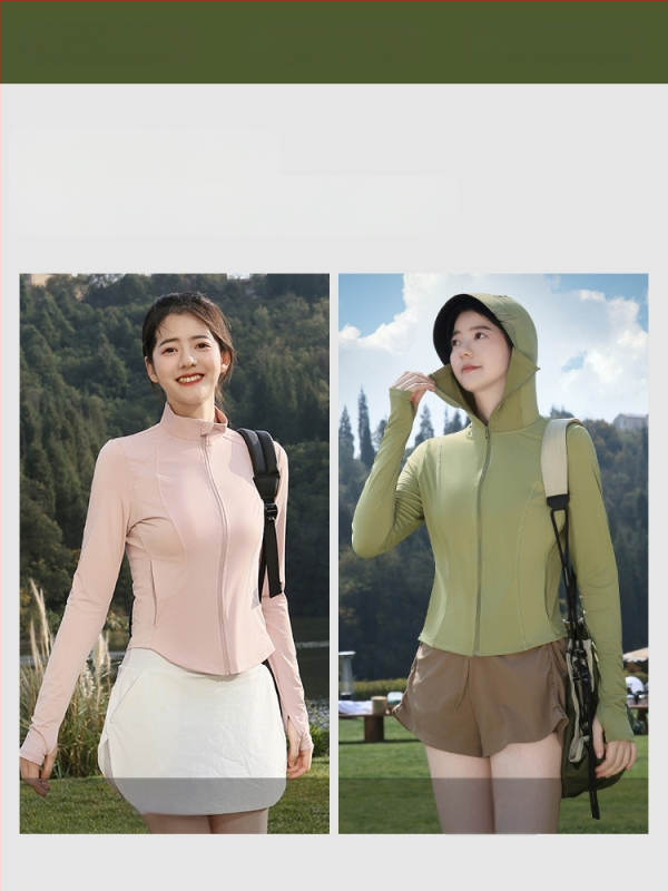 Naistele suvine kapuutsiga tuulejope, hingav polüester, UV kaitse UPF50+, kerge