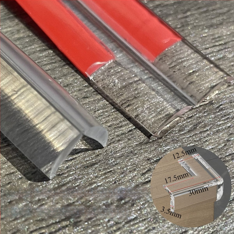 Priehľadný ochranný pás proti nárazom pre drevený nábytok – bez lepidla, ochrana okraja stola, značka Even Morning