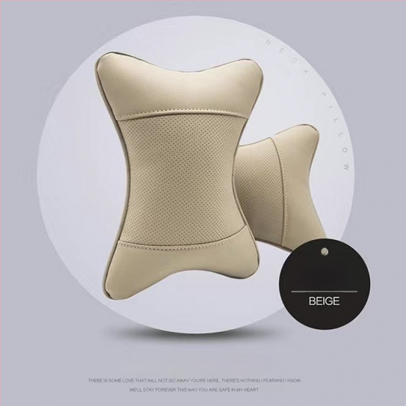 Automašīnas galvas balsta spilvens ar ārējo dabīgu šķiedru apdari, vilnas pildījums, saderīgs ar BYD, karikatūras stils, vasaras lietošanai