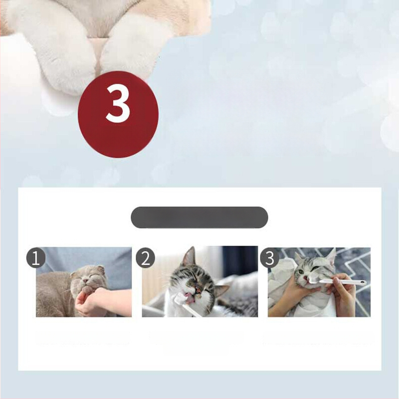 Sada dentálnej starostlivosti pre domáce zvieratá: prstová kefka a vlhké utierky pre mačky a psy (antibakteriálne, čerstvý dych, odstraňuje škvrny, odstraňuje zubný kameň)