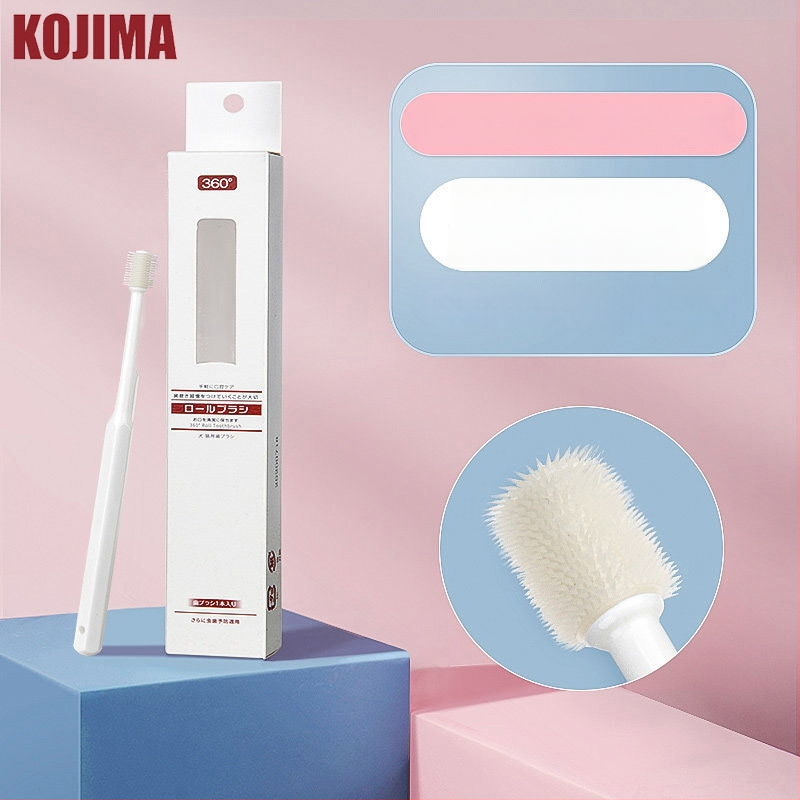 Sada dentálnej starostlivosti pre domáce zvieratá: prstová kefka a vlhké utierky pre mačky a psy (antibakteriálne, čerstvý dych, odstraňuje škvrny, odstraňuje zubný kameň)