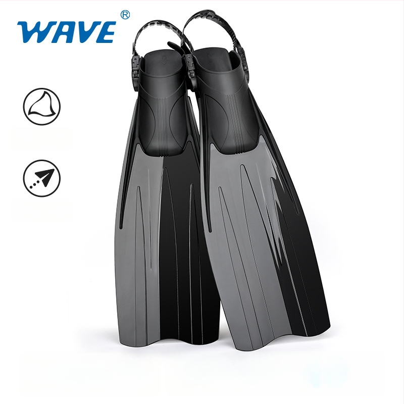 WAVE ploutve pre freediving – Materiál: TPR+PP; Značka: WAVE; Kategória: Iné; Pre hlboké potápanie