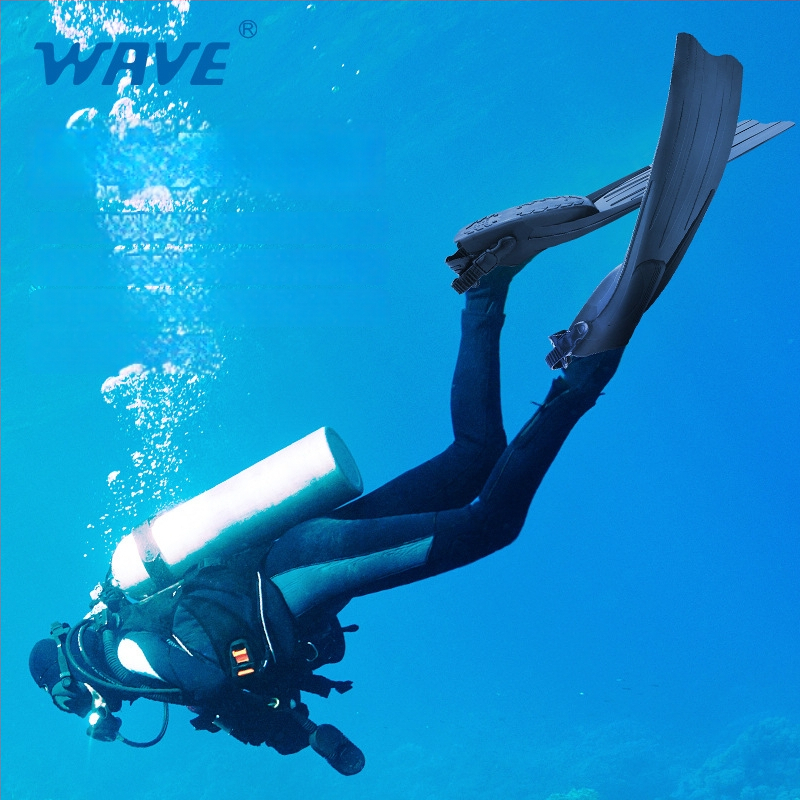 WAVE ploutve pre freediving – Materiál: TPR+PP; Značka: WAVE; Kategória: Iné; Pre hlboké potápanie