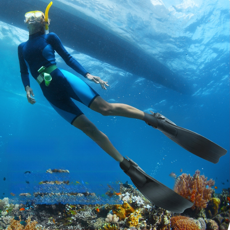 WAVE ploutve pre freediving – Materiál: TPR+PP; Značka: WAVE; Kategória: Iné; Pre hlboké potápanie