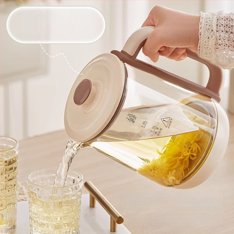 Royalstar Zdravotná kanvička na čaj, 1,5–2 L; telo z borosilikátového skla a vnútorná sklenená nádoba; 220 V, 500–1000 W; dotykové ovládanie s digitálnym termostatom a inteligentnou reguláciou teploty; automatické vypnutie.