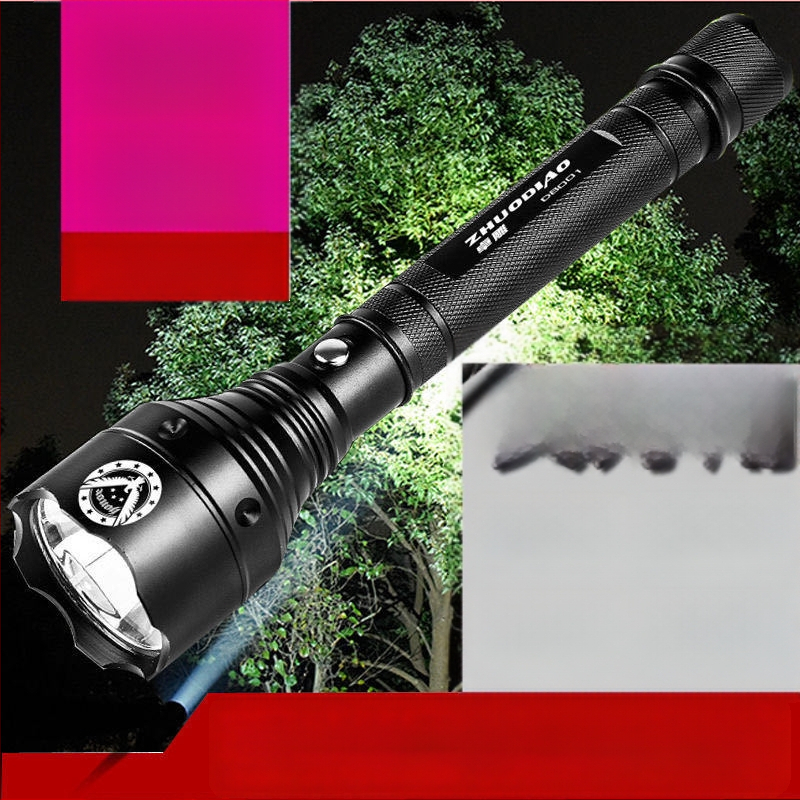 Fanhuo käsitsi LED taskulamp – laetav, alumiiniumisulam, 6800mAh, 10W, ulatus 200–500 m, mudel Anti-Riot