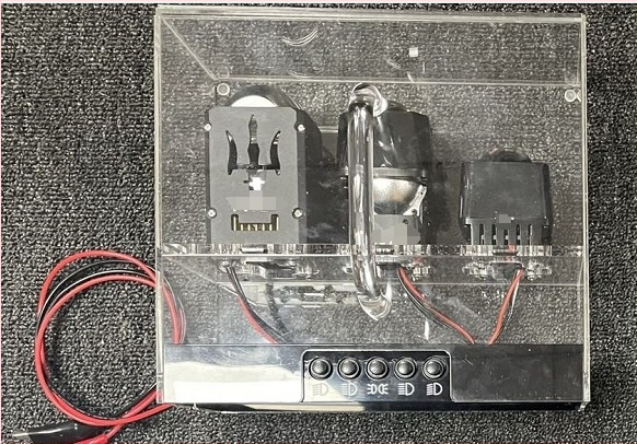 Дисплей кутия/стойка за автомобилни LED фарове, PC материал, 12V, LED източник на светлина, живот на светлината 10000 ч