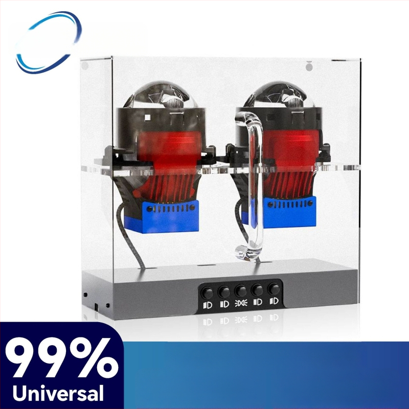 Дисплей кутия/стойка за автомобилни LED фарове, PC материал, 12V, LED източник на светлина, живот на светлината 10000 ч