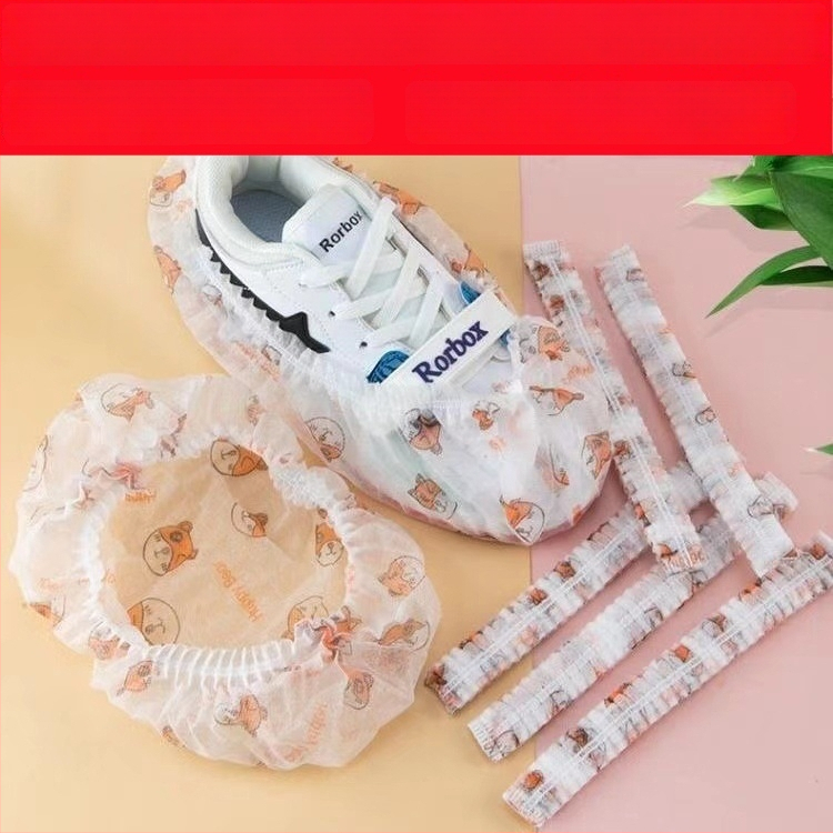 Jednorázové návleky na topánky z netkanej textílie, hrúbka 22 g, odolné voči opotrebeniu, protišmykové, prispôsobiteľné