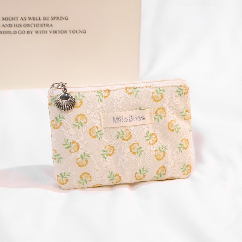 Make-up taška s veľkou kapacitou, skladacia, kvetinový vzor, mestský minimalistický štýl