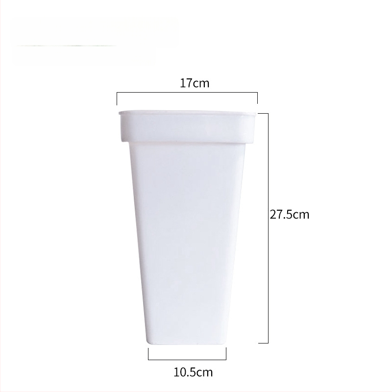 Plastový kvetináč s hrubšími stenami pre floristické aranžovanie, odolný voči korózii, vstrekované prevedenie, na stolné použitie