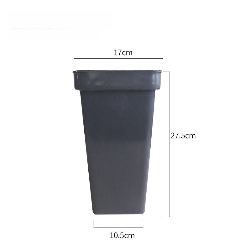 Plastový kvetináč s hrubšími stenami pre floristické aranžovanie, odolný voči korózii, vstrekované prevedenie, na stolné použitie