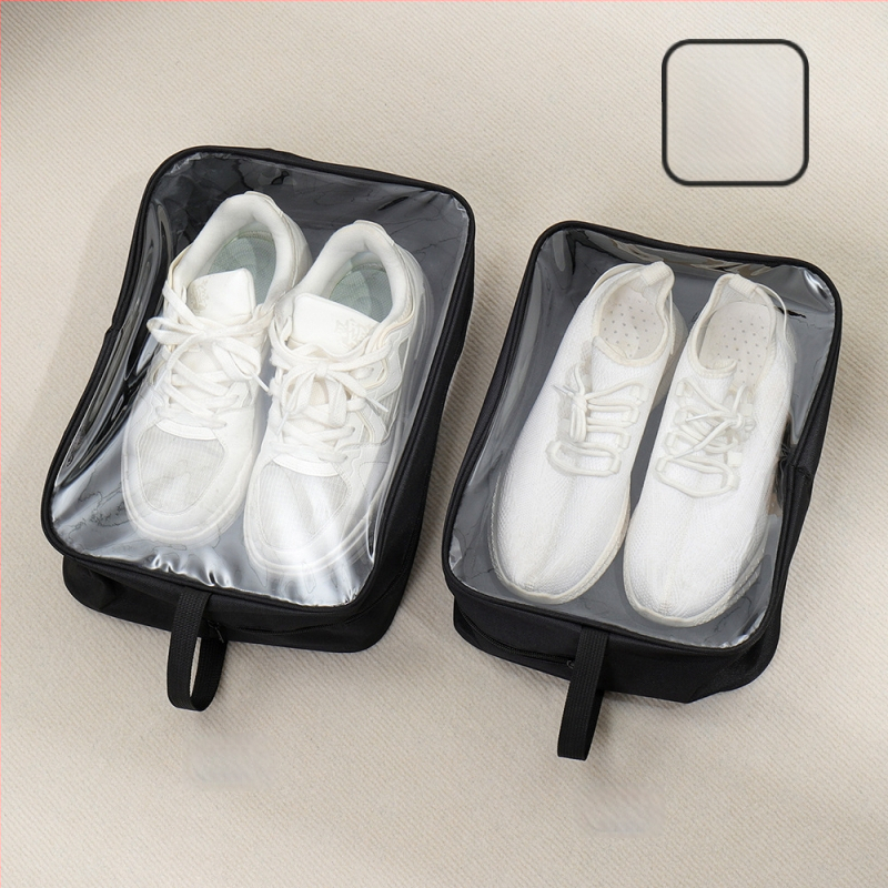 Priehľadná taška na skladovanie topánok, Oxford/ PVC, moderný minimalistický štýl, značka weekeight, 100 kusov v krabici