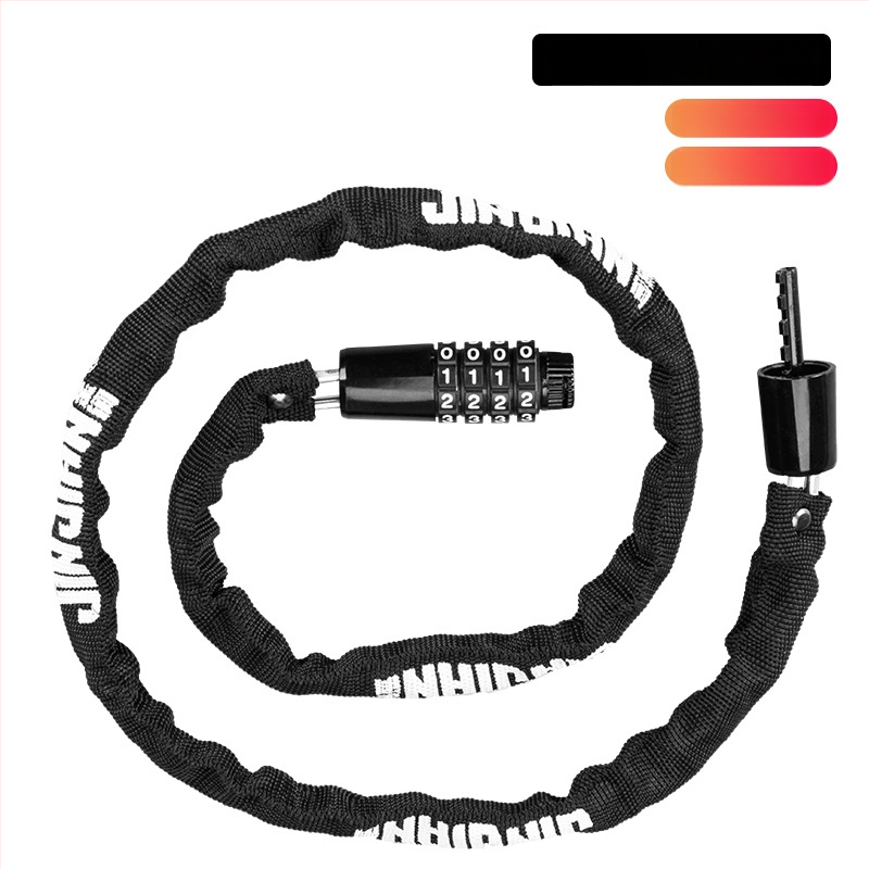 Viisnumbriline parooliga ahelaluk, segatud terasest, 500 g, sobib jalgrattale, elektrisõidukile ja motorrattale