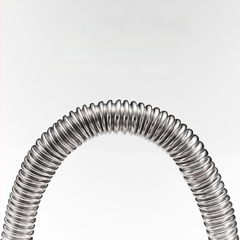 304 nerezová oceľová gofrovaná hadica pre ohrievač vody a toaletu – vstup/výstup, horúca a studená voda, závitové pripojenie, 0–95°C, 1,5 MPa