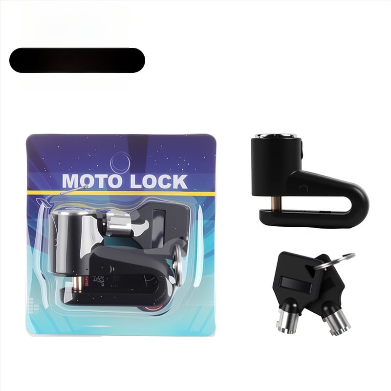 Mini zámok na kotúčovú brzdu z hliníkového zliatiny, pre motocykel/e-bike/bicykel – ochrana proti krádeži, antikorózny, proti vypáčeniu, 80 g