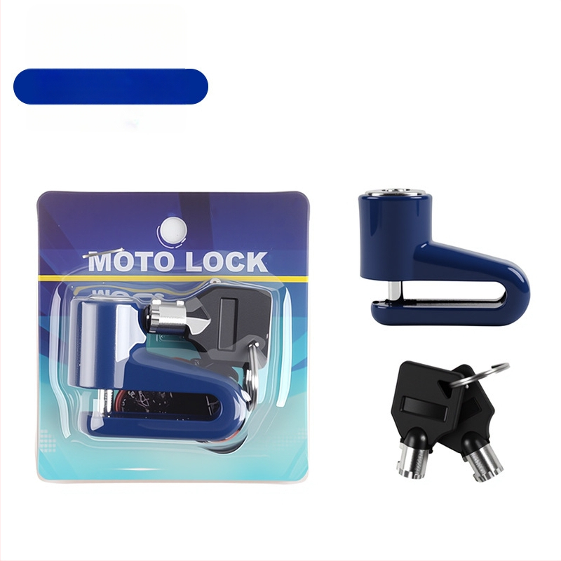 Mini zámok na kotúčovú brzdu z hliníkového zliatiny, pre motocykel/e-bike/bicykel – ochrana proti krádeži, antikorózny, proti vypáčeniu, 80 g