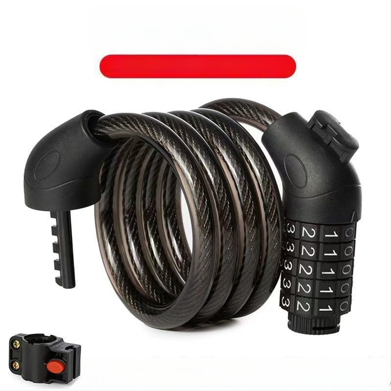 Slaptažodžio užraktas dviraciui su lydinio grandinine kabeliu – nešiojamas, skirtas dviračiams, elektriniams dviračiams, motociklams ir kalnų dviračiams