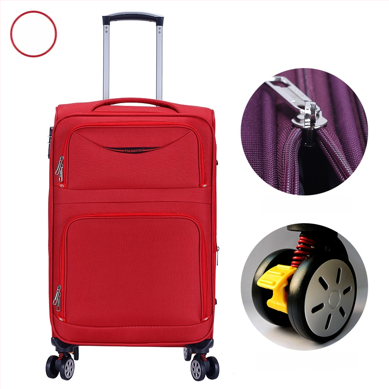 Oxford auduma ceļojumu koferis ar rāvējslēdzēja aizvērumu, universālie riteņi, zādzību aizsardzība, modelis 906#