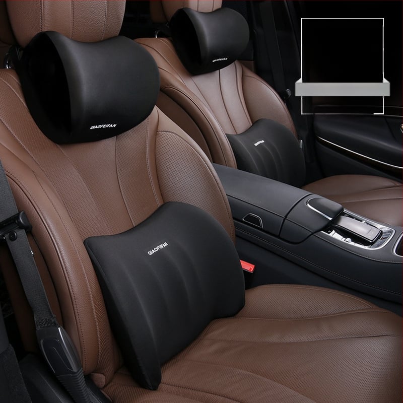 Automobiļa galvas balsta un jostas atbalsta komplekts ar atmiņas putām