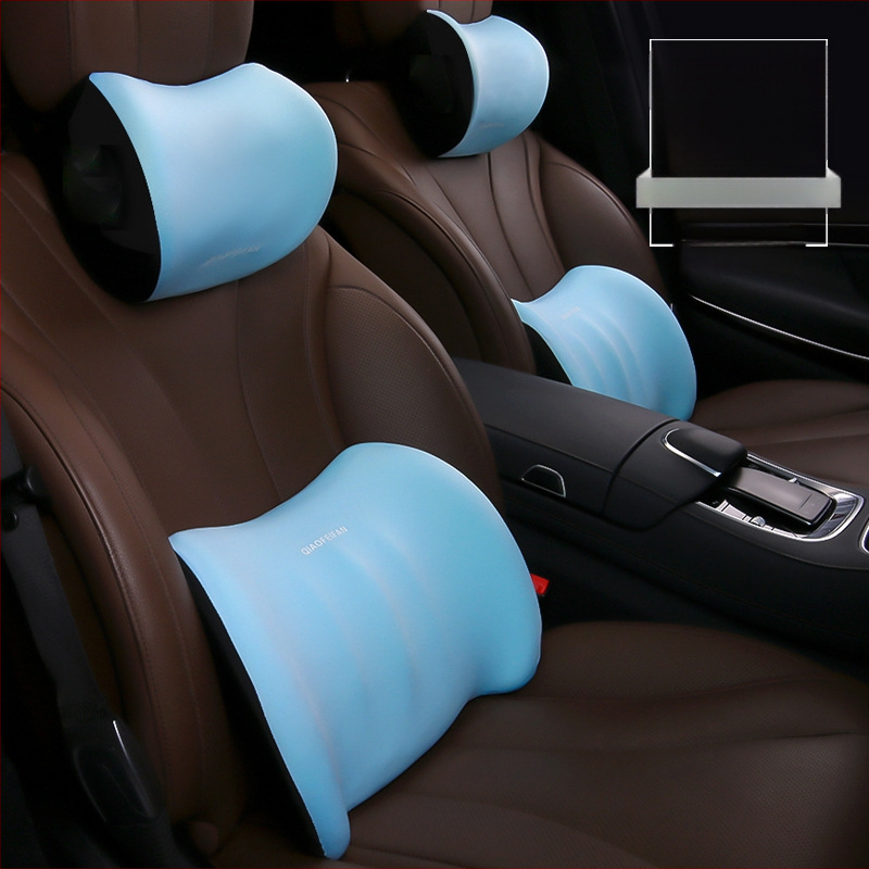 Automobiļa galvas balsta un jostas atbalsta komplekts ar atmiņas putām