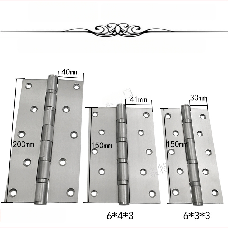 Ložiskový pánt pre masívne drevené dvere, nerezová oceľ, brúsený povrch, ťažká záťaž, model 633/843