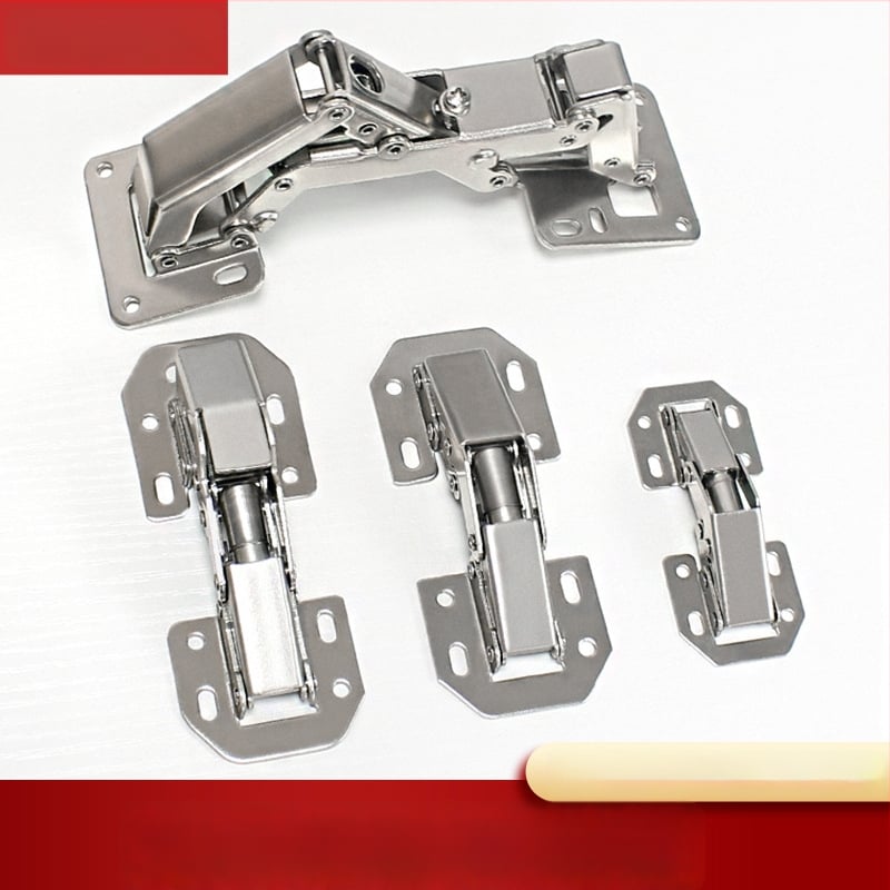 Skriňový dverový pánt – hydraulické tlmenie, bez otvorov, za studena valcovaná oceľ, niklované, model A1