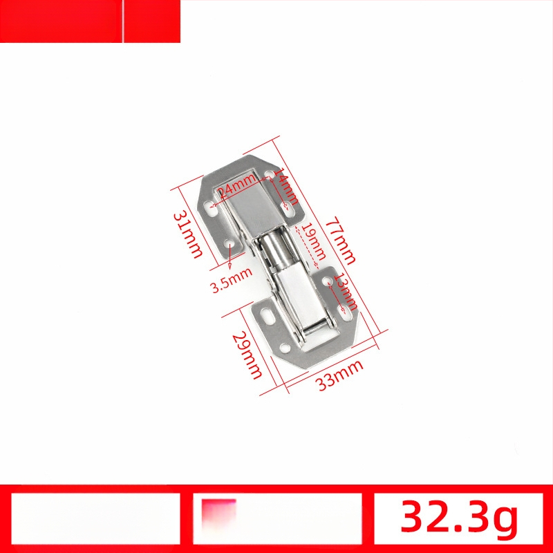 Skriňový dverový pánt – hydraulické tlmenie, bez otvorov, za studena valcovaná oceľ, niklované, model A1