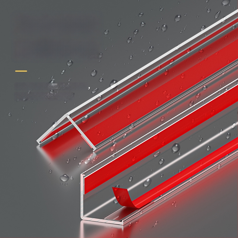 PVC stūra aizsargs sienai, pašlīmējošs, L-veida malas profils, 3,35 m garums, keramisko flīžu malu aizsardzībai