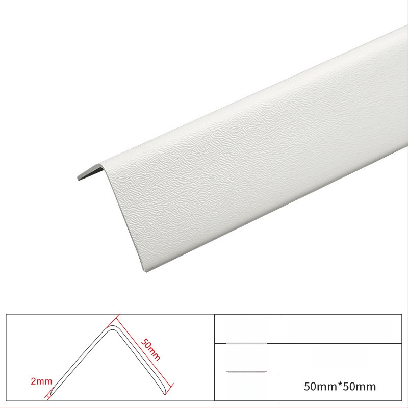 PVC plastový tuhý rohový ochranný profil pre steny, vhodný do domov, nemocníc a škôl