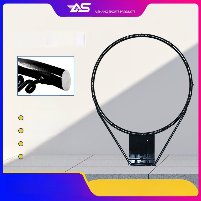 Pevný basketbalový obruč, konštrukcia z liatiny, priemer rúry 16 mm, hmotnosť 3,25 kg, SOBALL