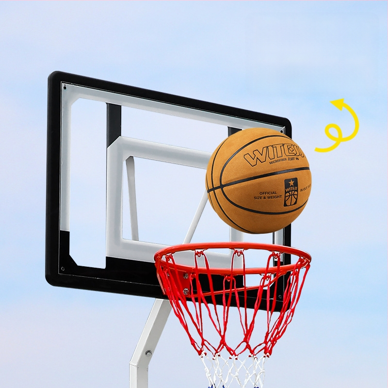 Prenosný vonkajší basketbalový kôš s nastaviteľnou výškou — oceľová konštrukcia, 17 kg, značka Witess/Eyemaker