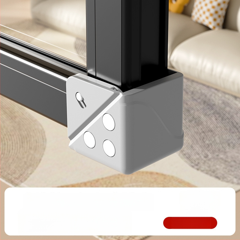 Hlinírový ochranný roh okna s plným krytím, proti kolízii, pre vnútorné otváranie okien, súprava ochrany dverí a okien, so dvomi magnetmi