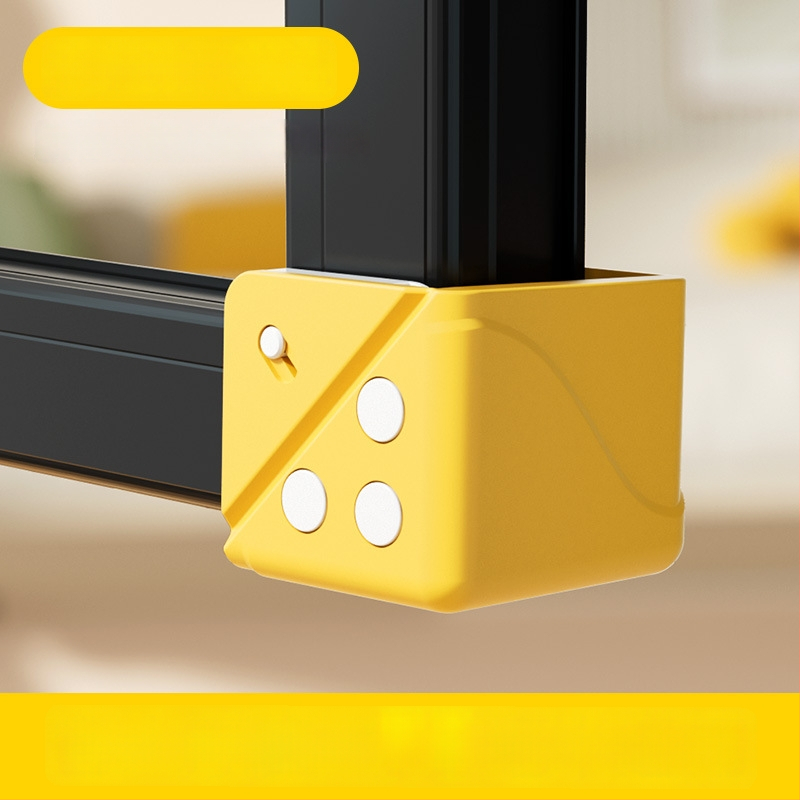 Hlinírový ochranný roh okna s plným krytím, proti kolízii, pre vnútorné otváranie okien, súprava ochrany dverí a okien, so dvomi magnetmi