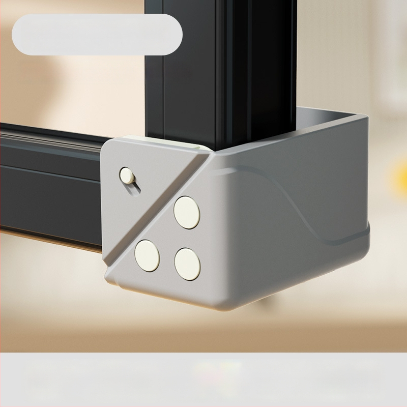 Hlinírový ochranný roh okna s plným krytím, proti kolízii, pre vnútorné otváranie okien, súprava ochrany dverí a okien, so dvomi magnetmi