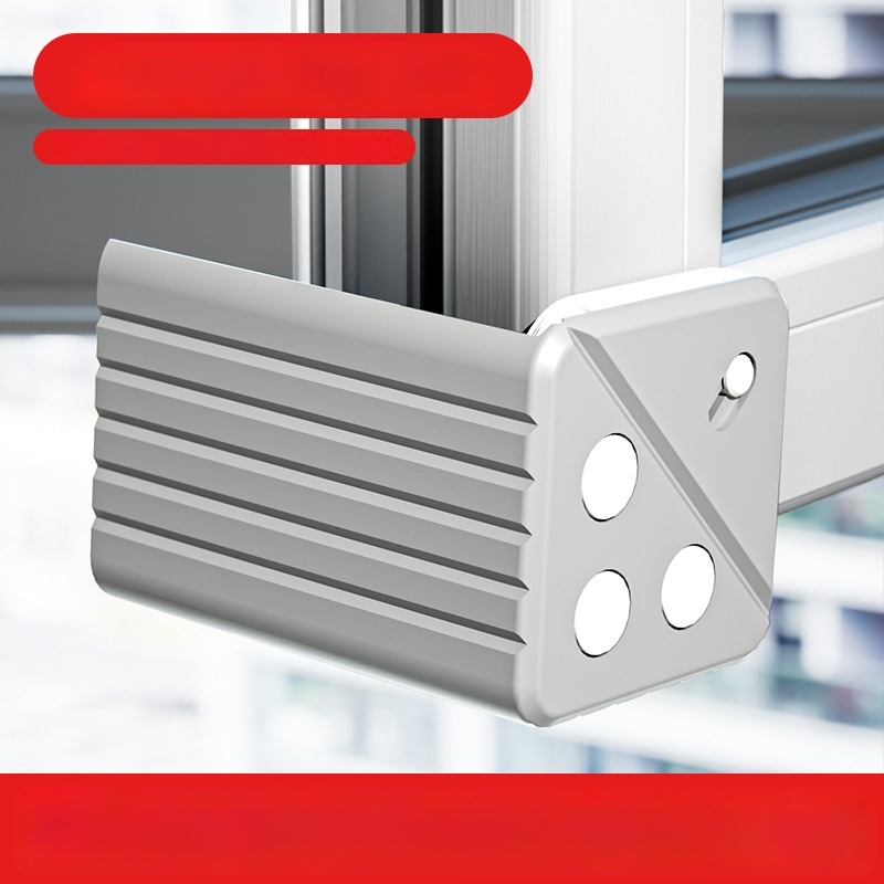 Hlinírový ochranný roh okna s plným krytím, proti kolízii, pre vnútorné otváranie okien, súprava ochrany dverí a okien, so dvomi magnetmi