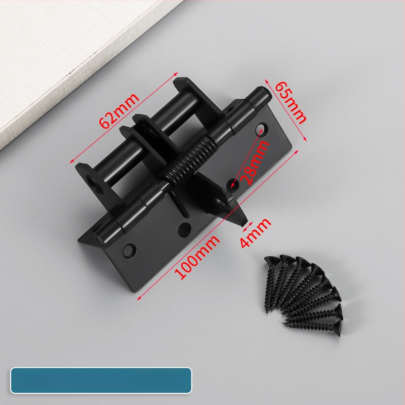 Pružinový pánt na drevené dvere s integrovaným tlmičom, skrytý dizajn, 90° nastavenie, mangánová oceľ.
